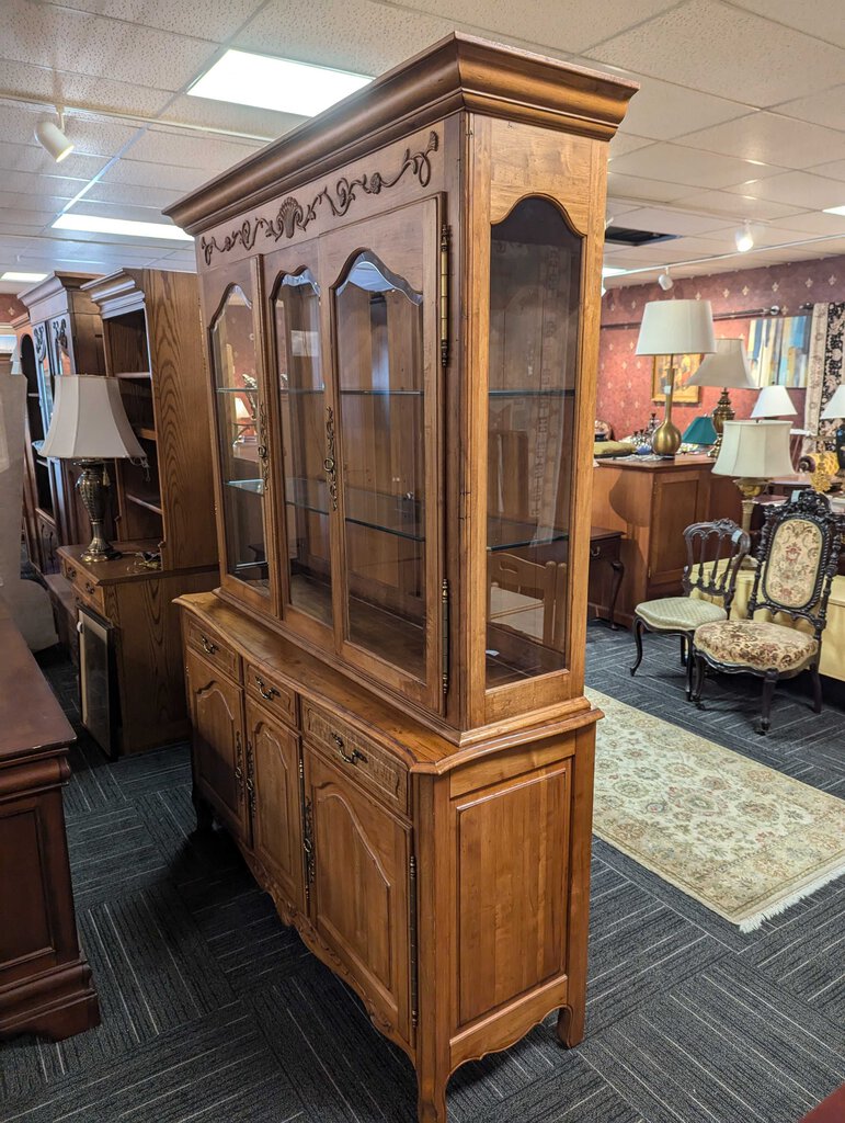 Ethan Allen Country French China Cabinet