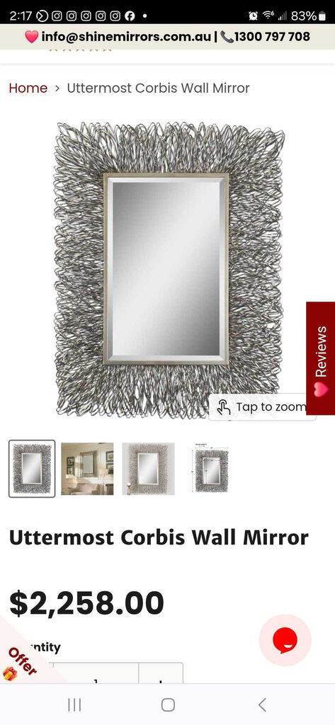 Uttermost Corbis Wall Mirror