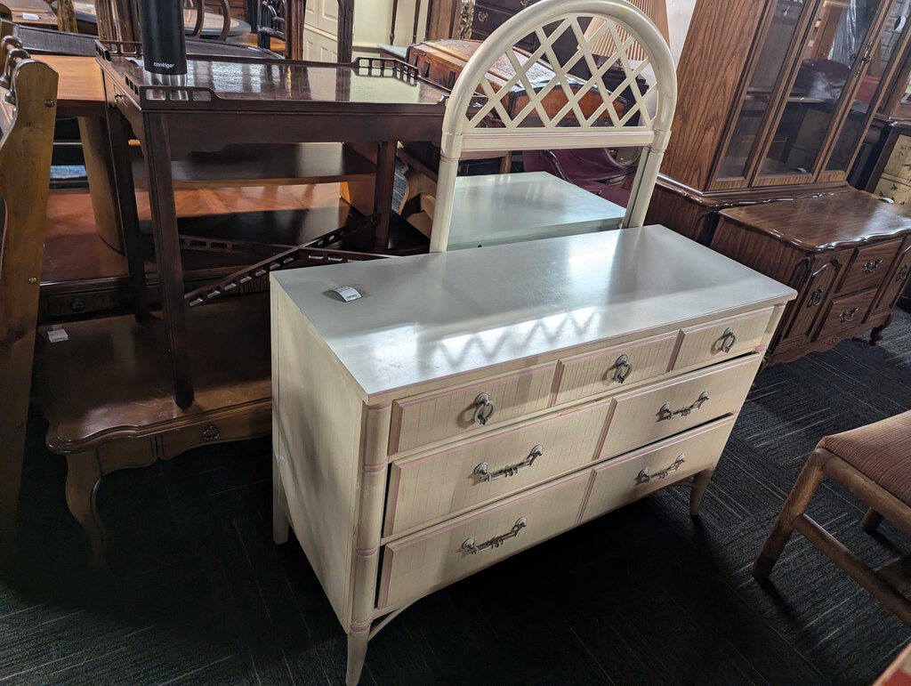 Vintage Dresser With Mirror