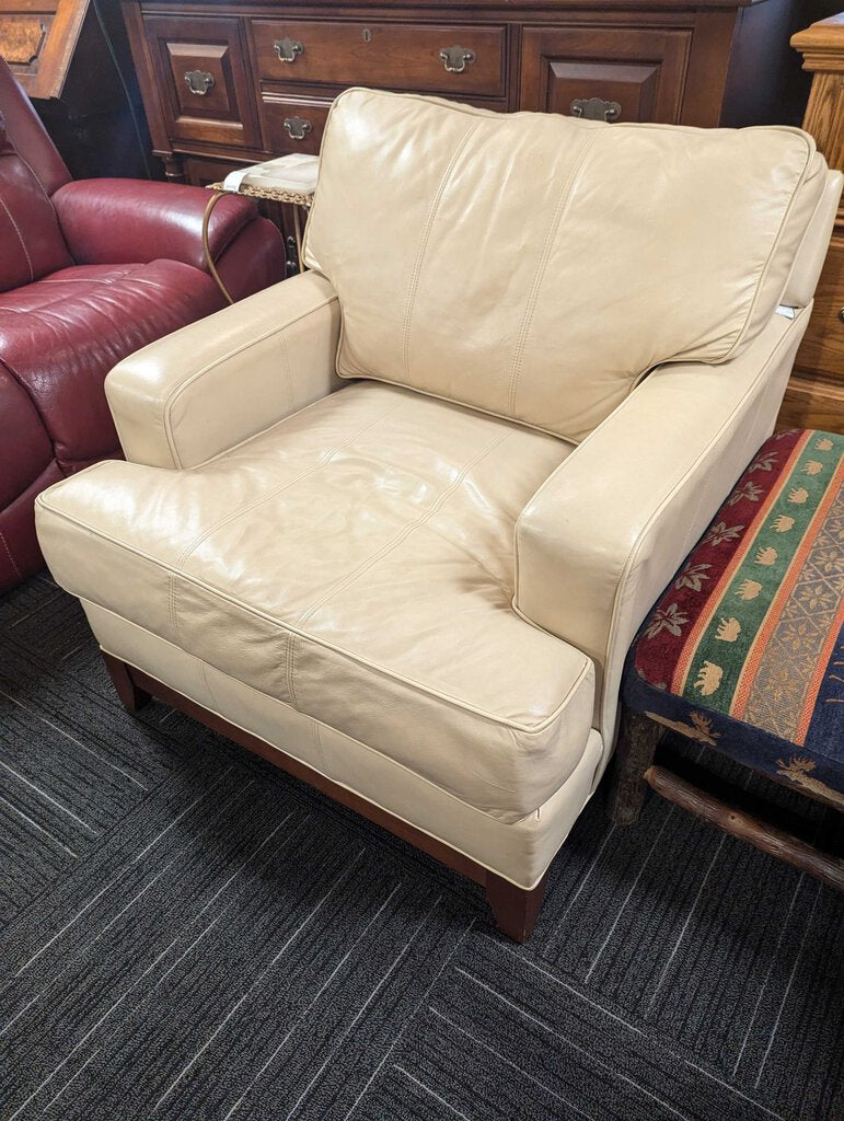 Ethan Allen Leather Chair