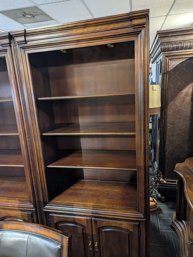 Pair Of Cherry Bookshelves