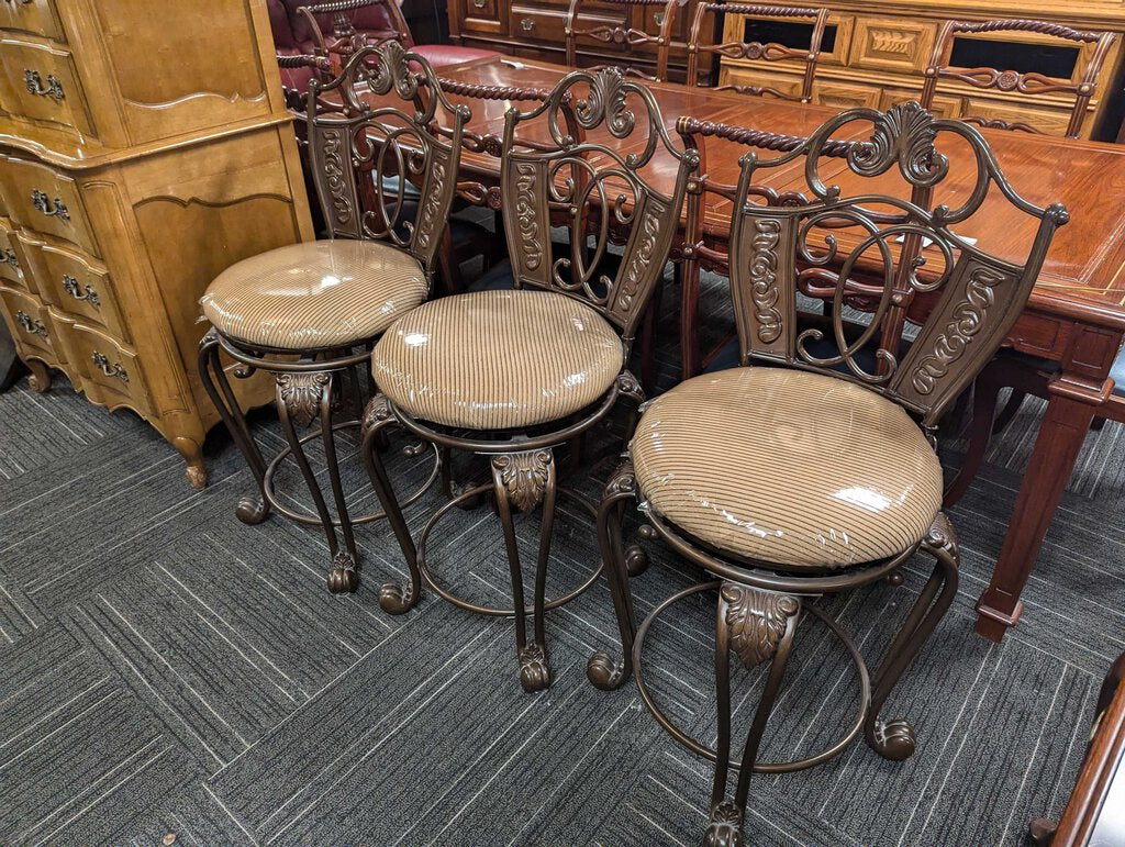 Metal Swivel Counter Height Stools