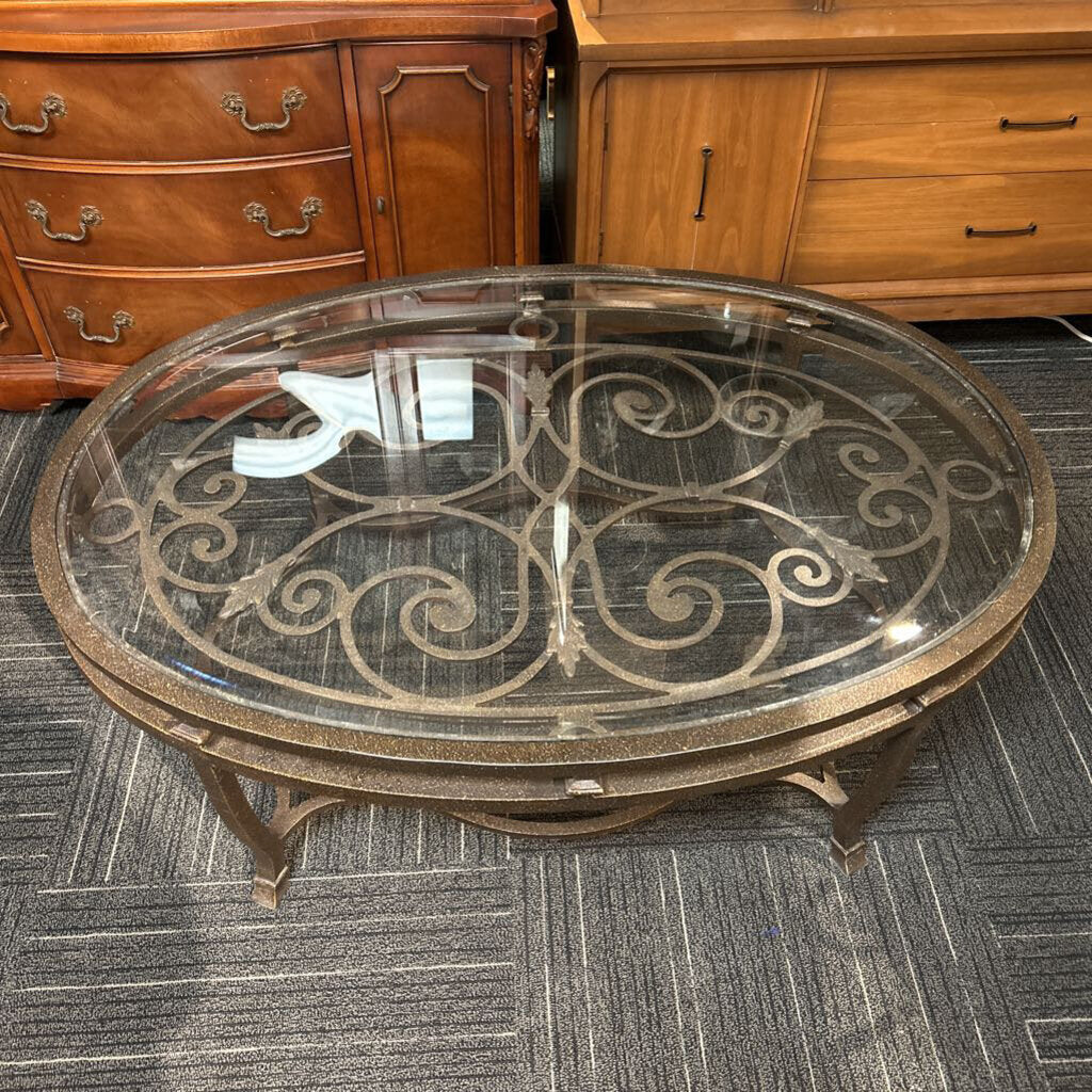 Glass Top Coffee Table