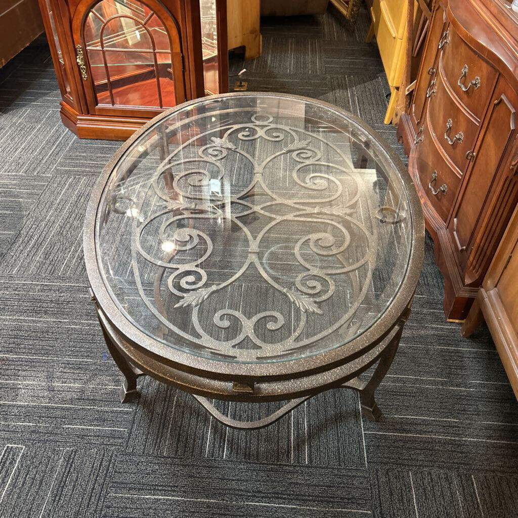 Glass Top Coffee Table