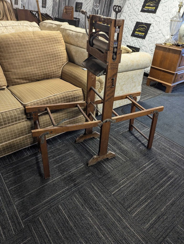 Antique Anchor Folding Bench Wringer