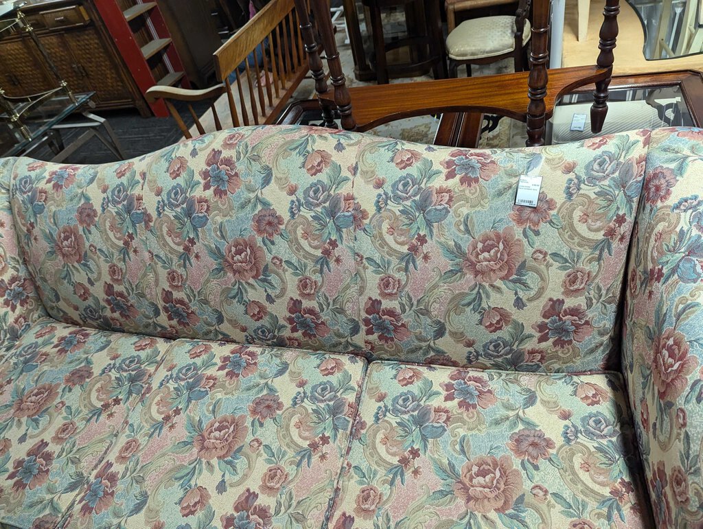 Floral Camelback Sofa