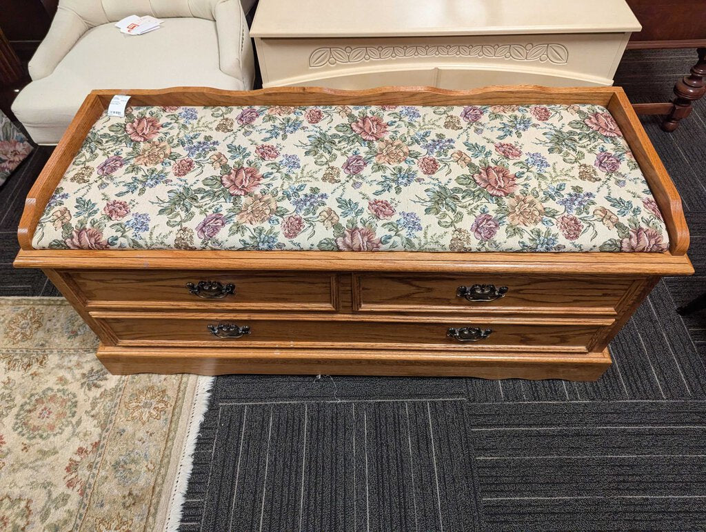 Cedar Lined Oak Blanket Chest