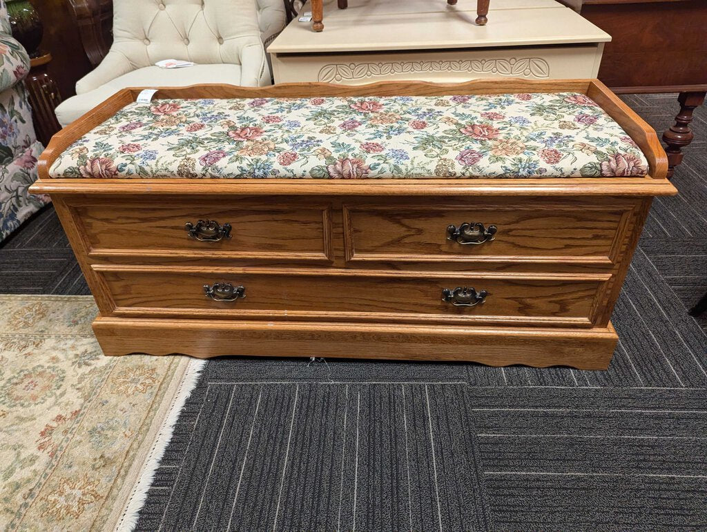 Cedar Lined Oak Blanket Chest