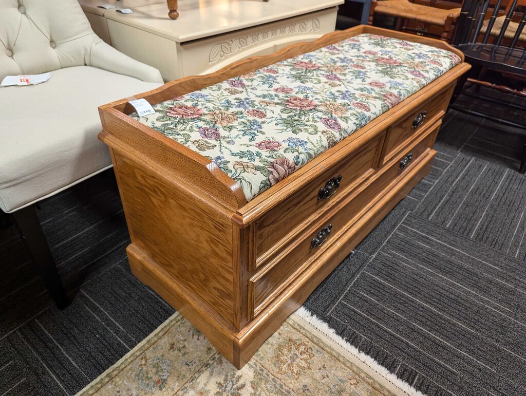 Cedar Lined Oak Blanket Chest