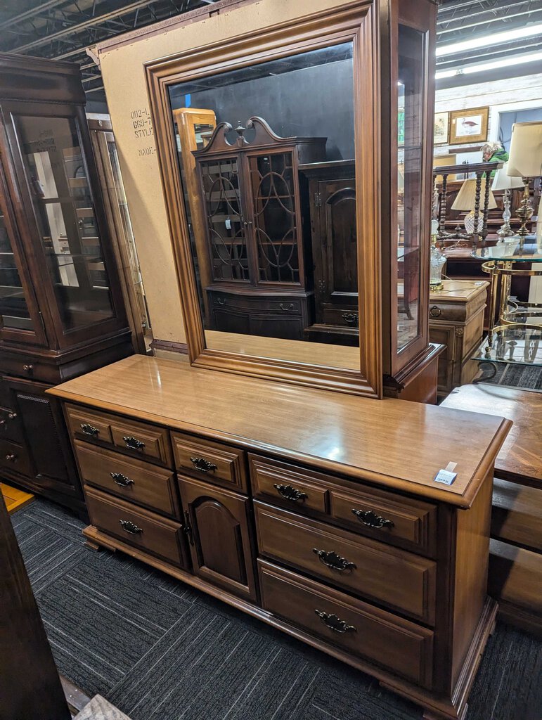 Vintage Dresser With Mirror