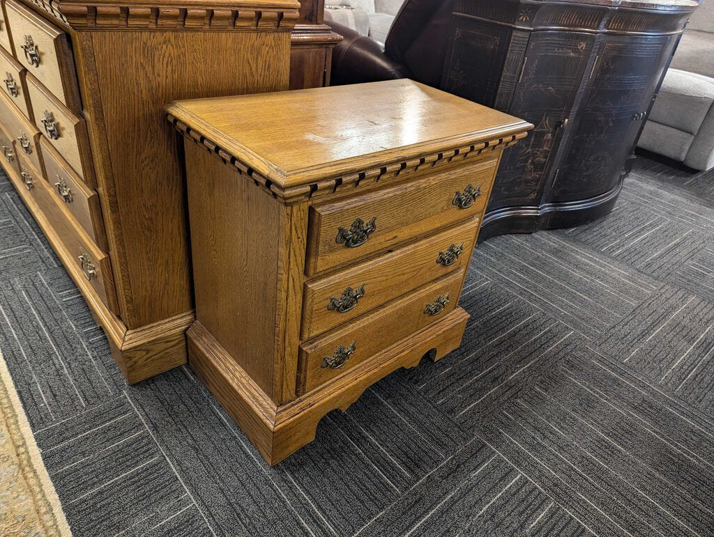 Vintage Oak Nightstand