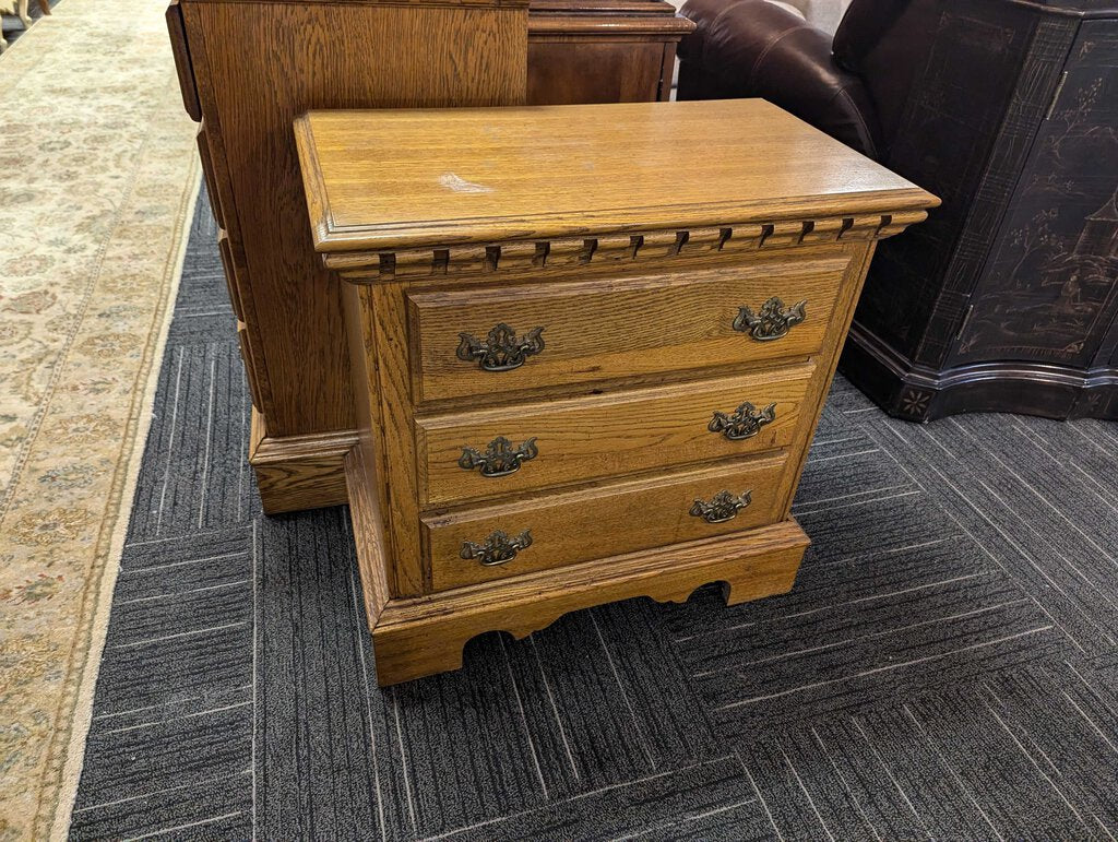 Vintage Oak Nightstand