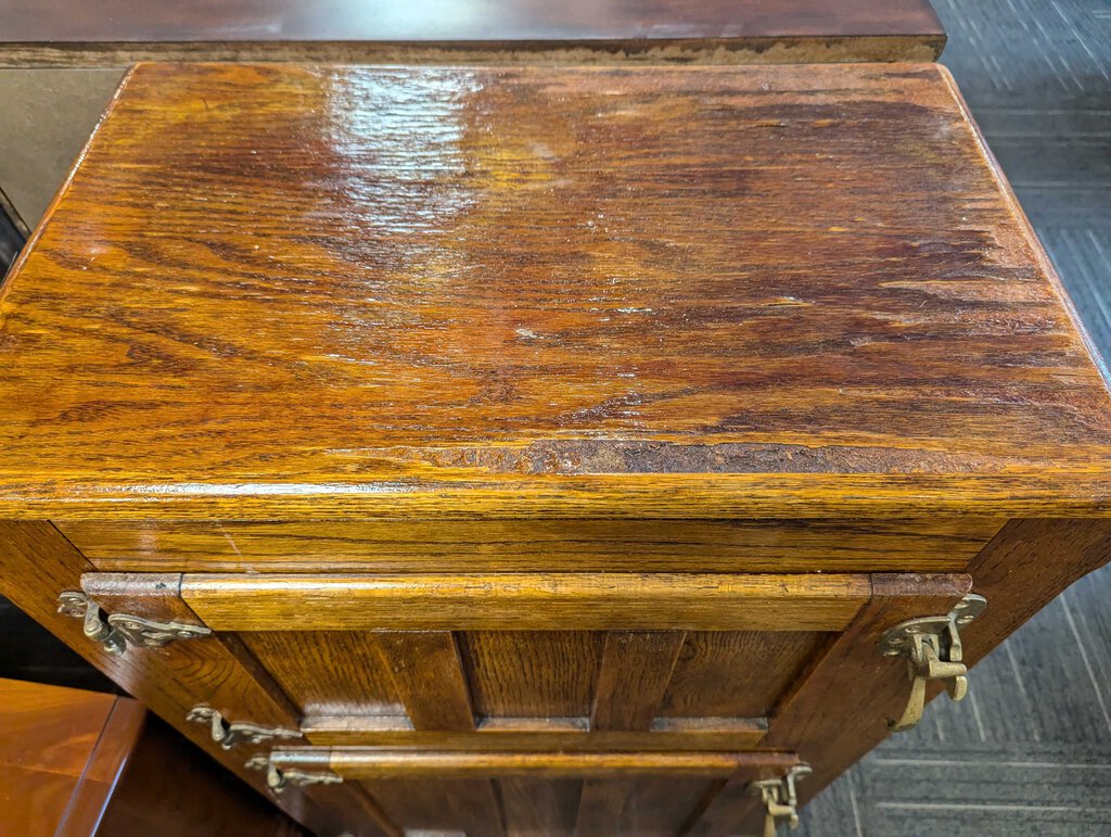 Antique Oak Ice Chest