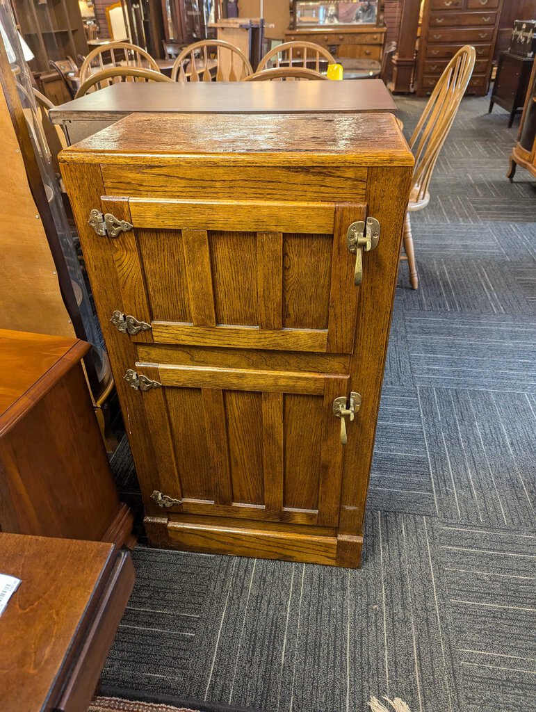 Antique Oak Ice Chest