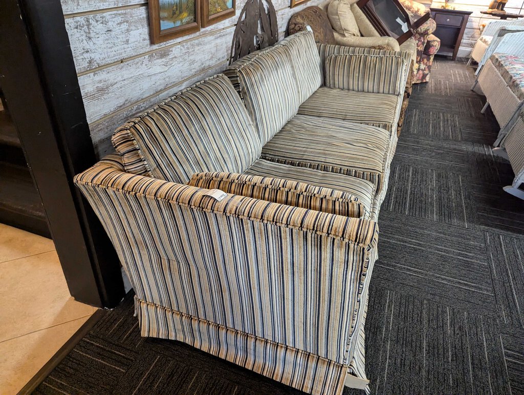 Vintage Striped Sofa