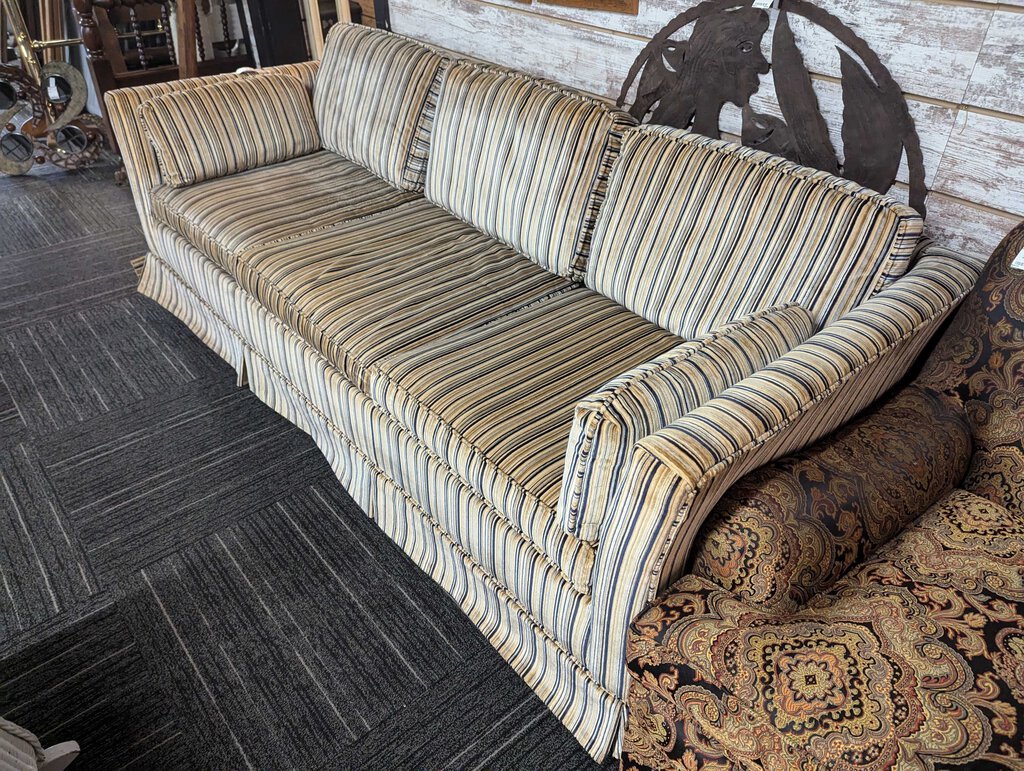 Vintage Striped Sofa