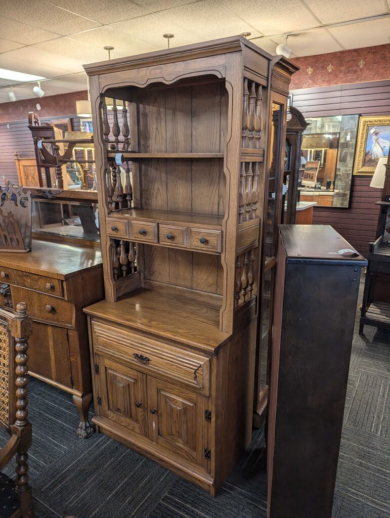 Oak Three Drawer Chest with Top by Young Hinkle