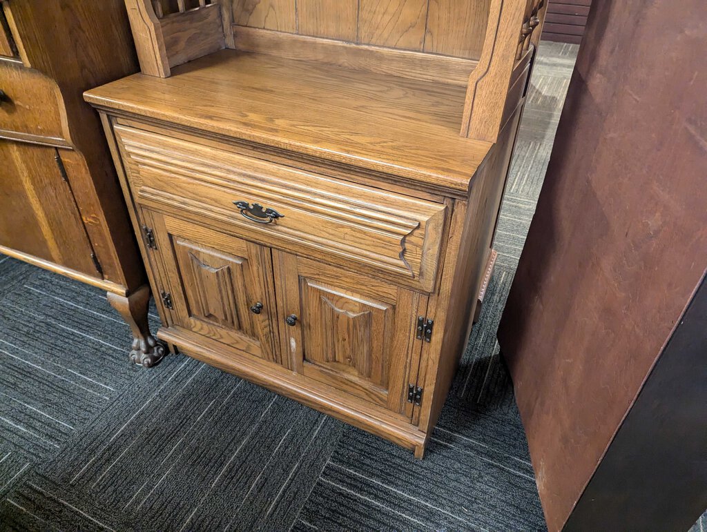 Oak Three Drawer Chest with Top by Young Hinkle