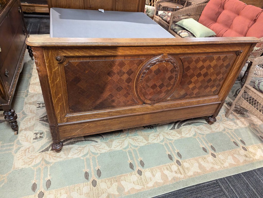 19th Century Oak French Full Size Bed