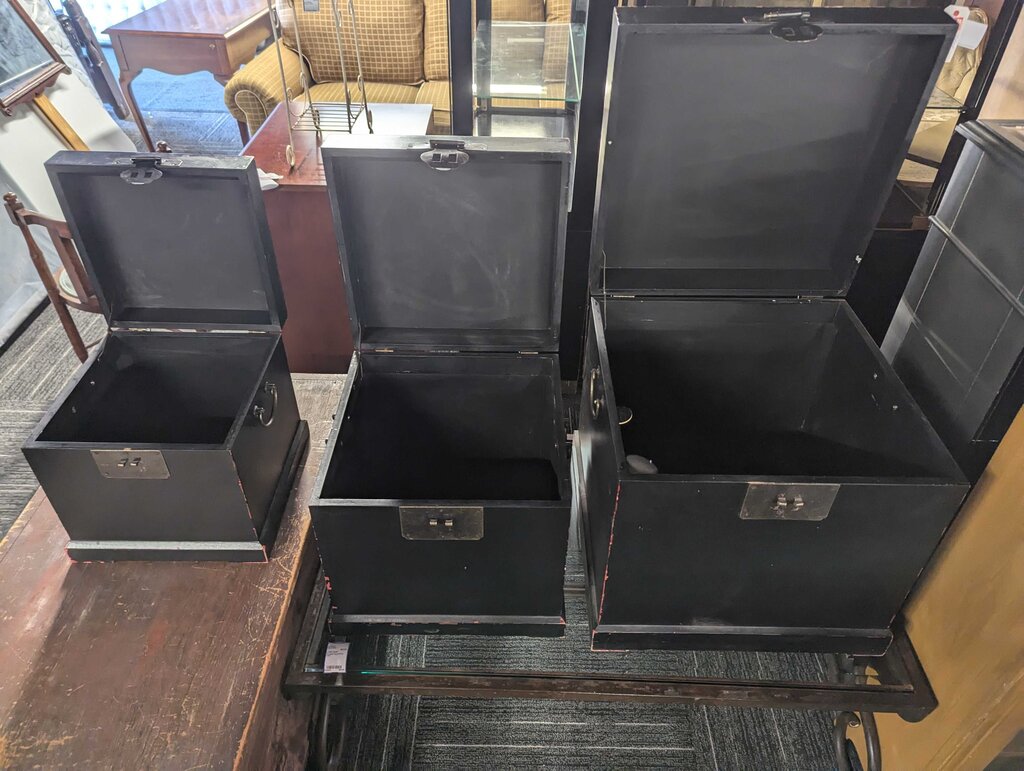 Three Asian Storage Boxes