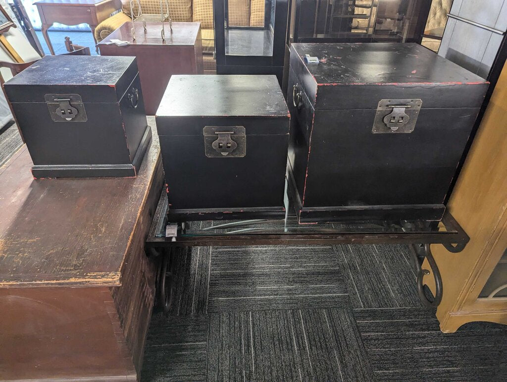 Three Asian Storage Boxes