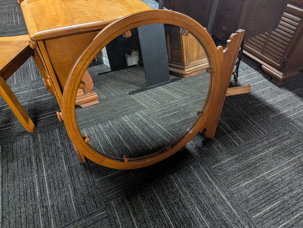 Vintage Maple Vanity With Chair And Mirror