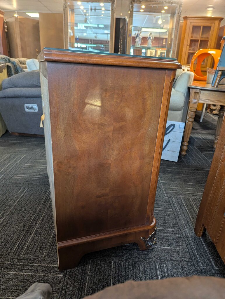 Burled Walnut Henredon Three Drawer Chest