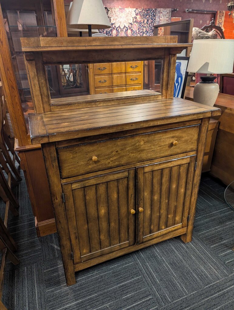 One Drawer Sideboard With Mirror