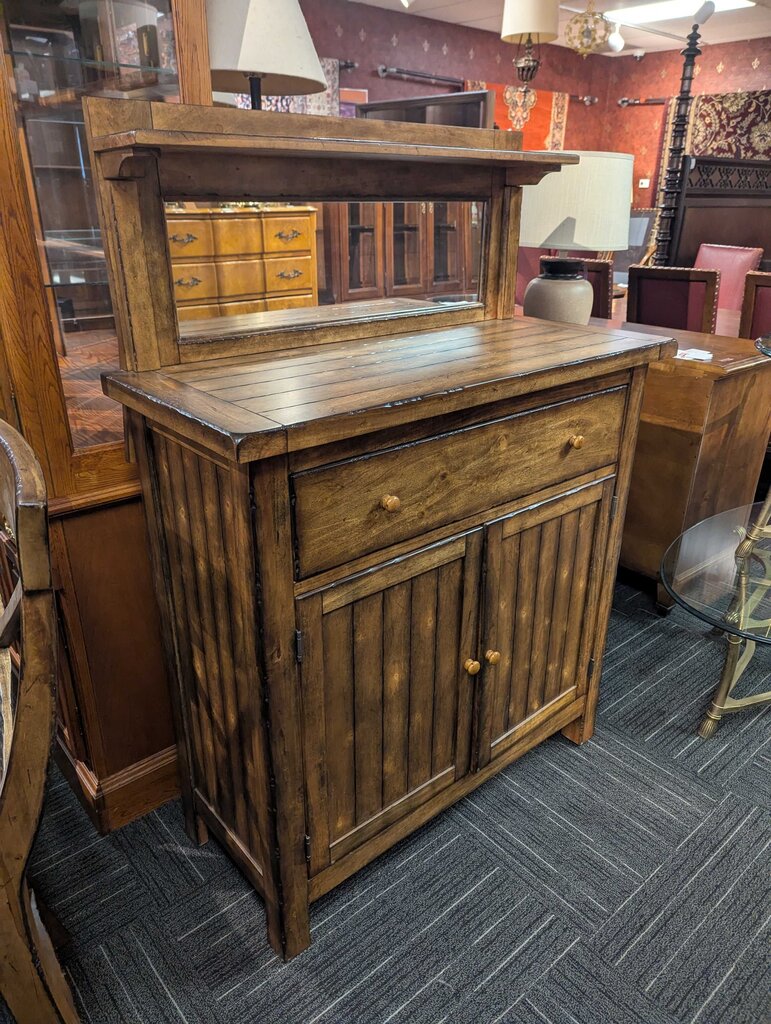 One Drawer Sideboard With Mirror
