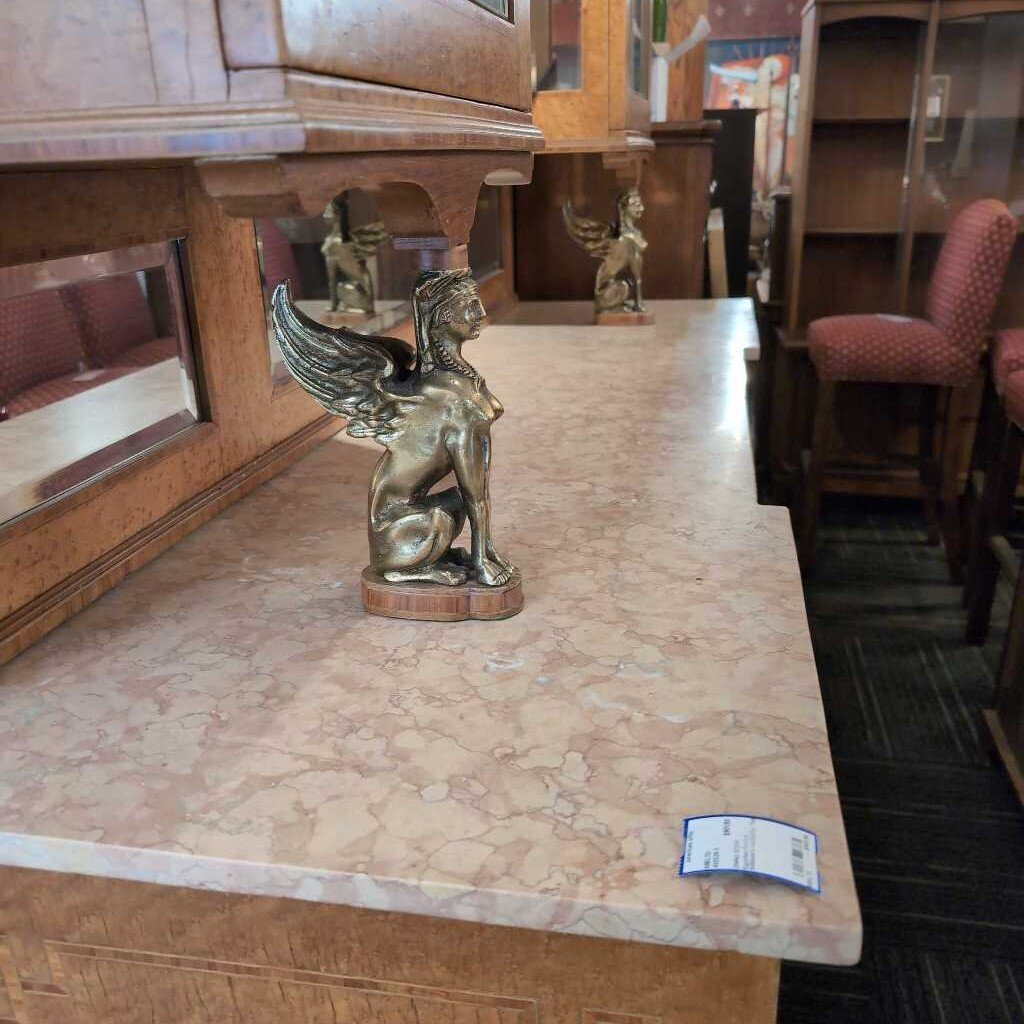 Egyptian Revival Sideboard w/Display Top