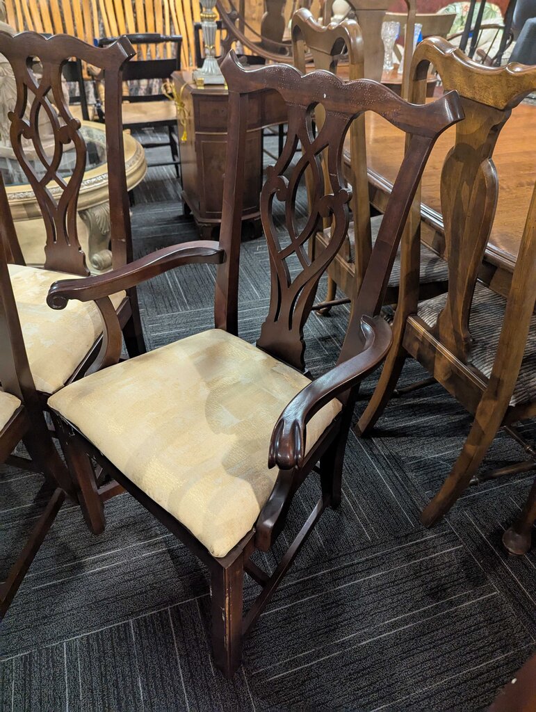 Six Mahogany Chippendale Chairs