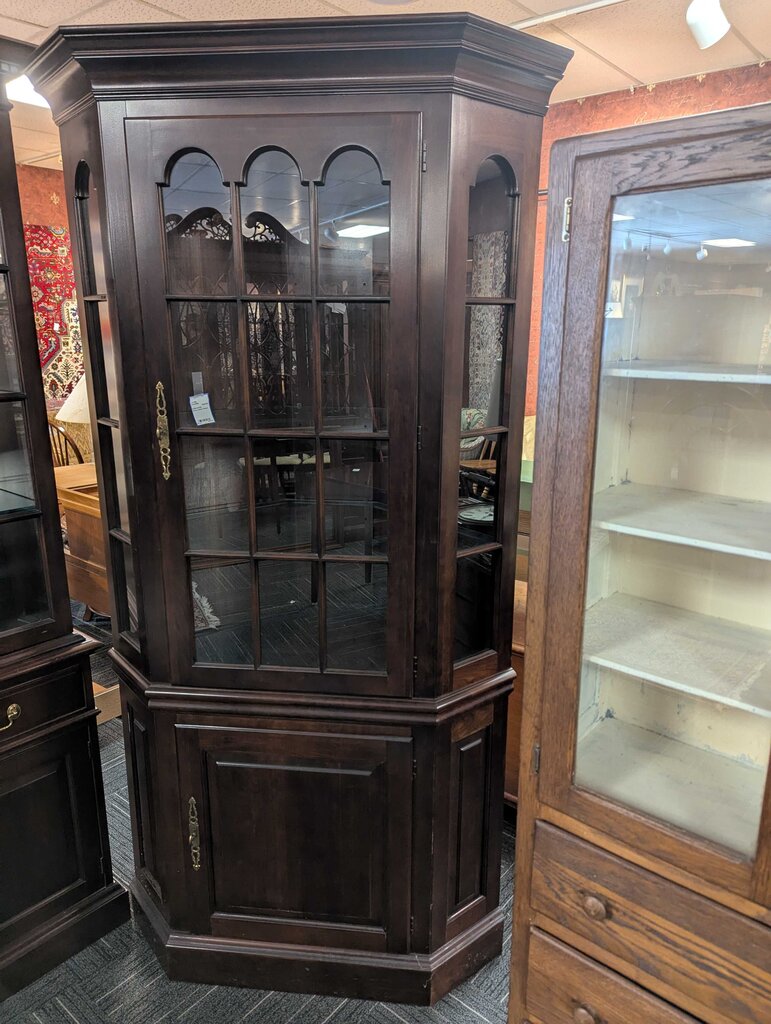 Mahogany Corner Cabinet