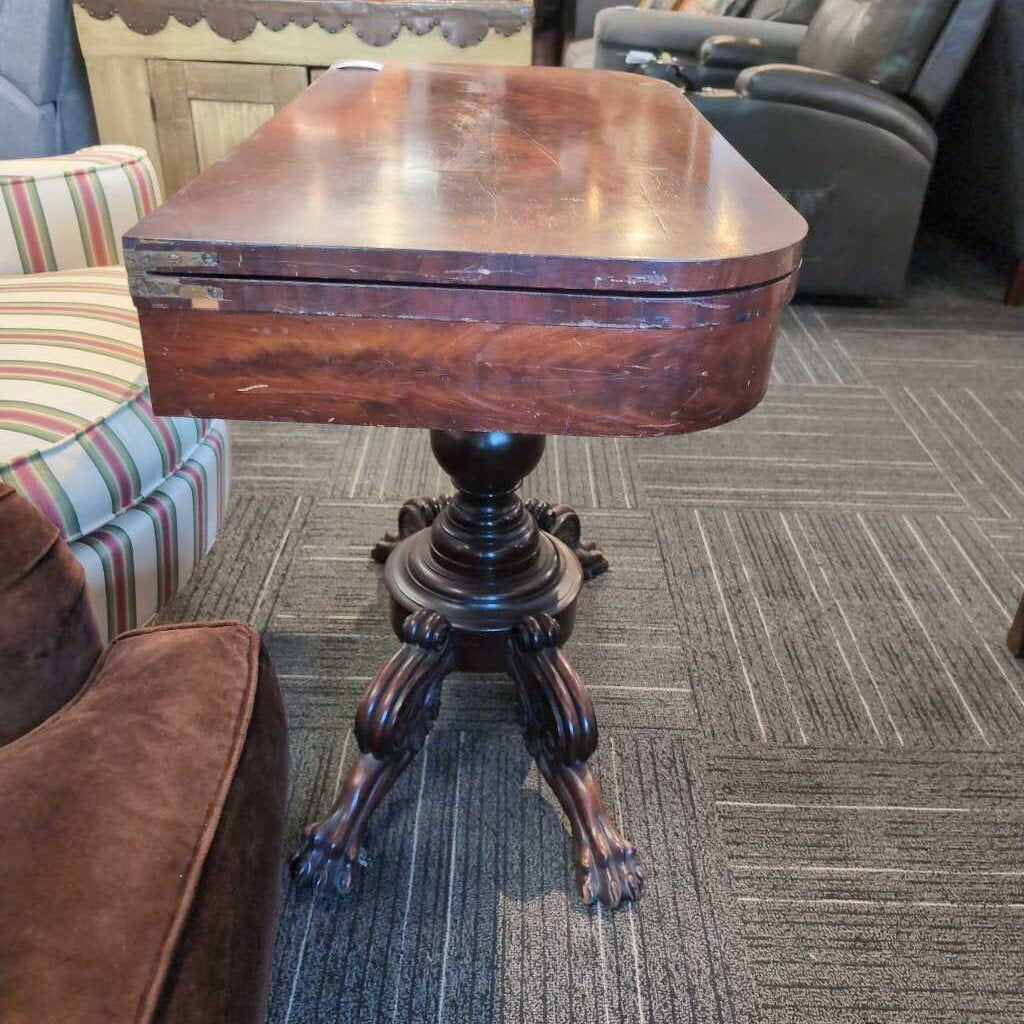 American Empire Mahogany Game Table Circa 1860