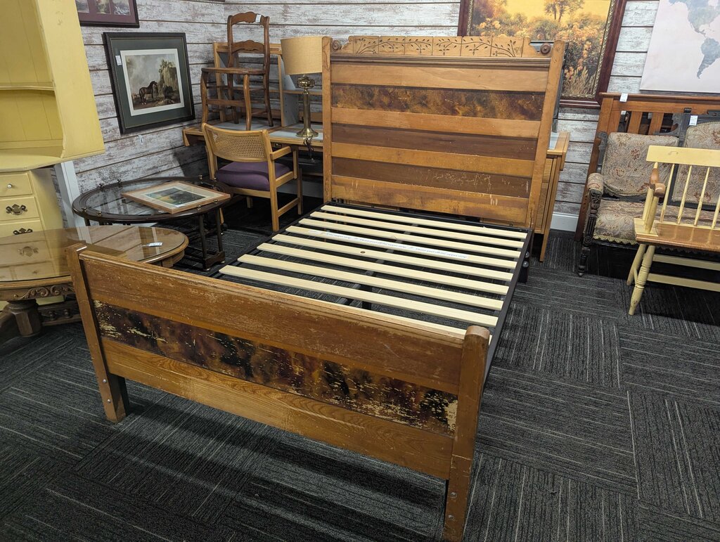 Antique Bed Converted To A Platform Bed