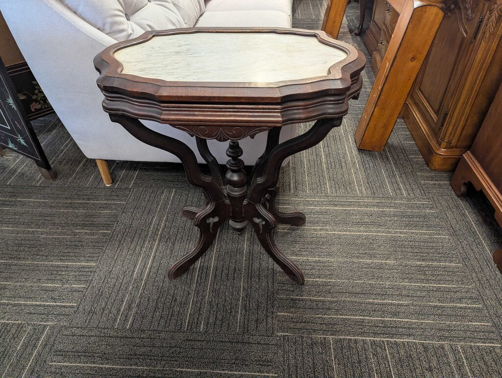 Victorian Marble Top Parlor Stand