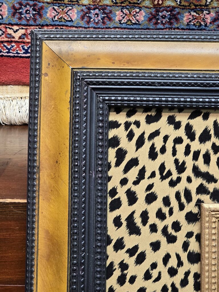Large Cheetah Framed Tropical Tree Print