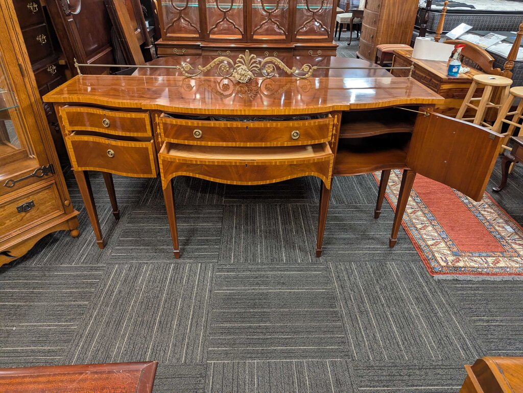 Formal Mahogany Inlaid Sideboard By Karges