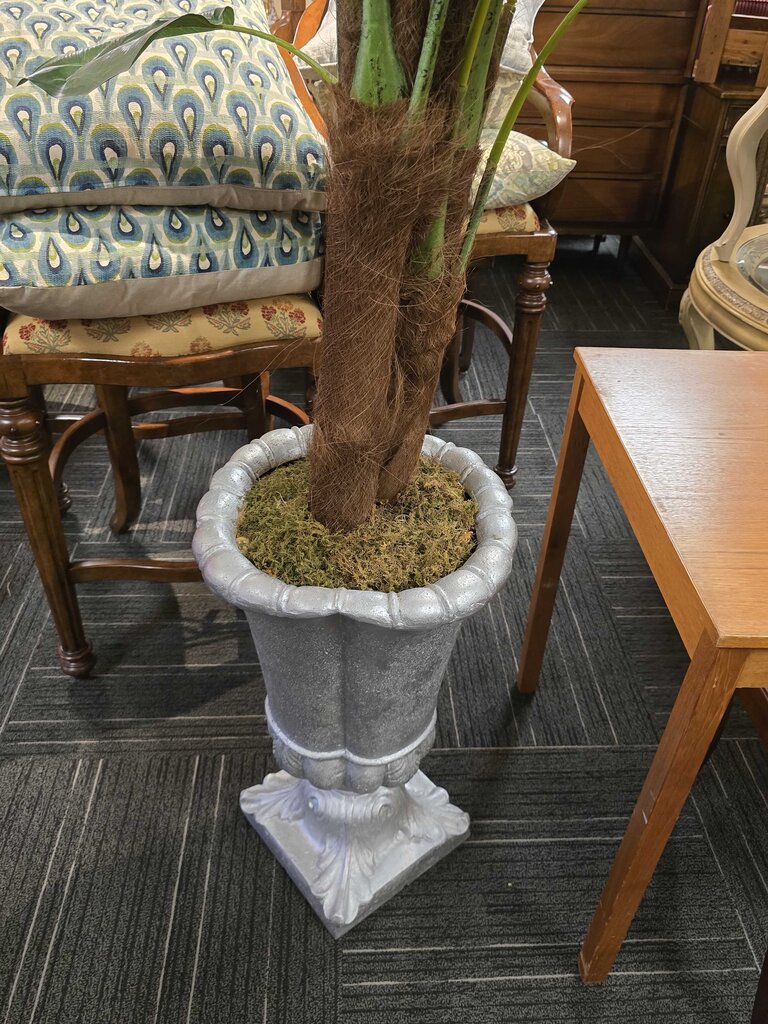 Large Faux Tropical Potted Tree