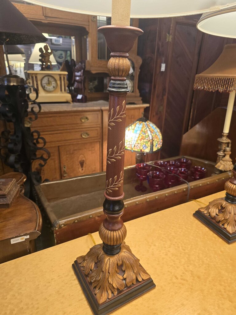 Pair of Tall Decorator Lamps