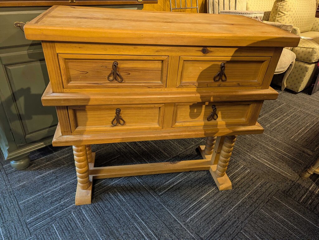 Vintage Pine Wooden Chest of Drawers
