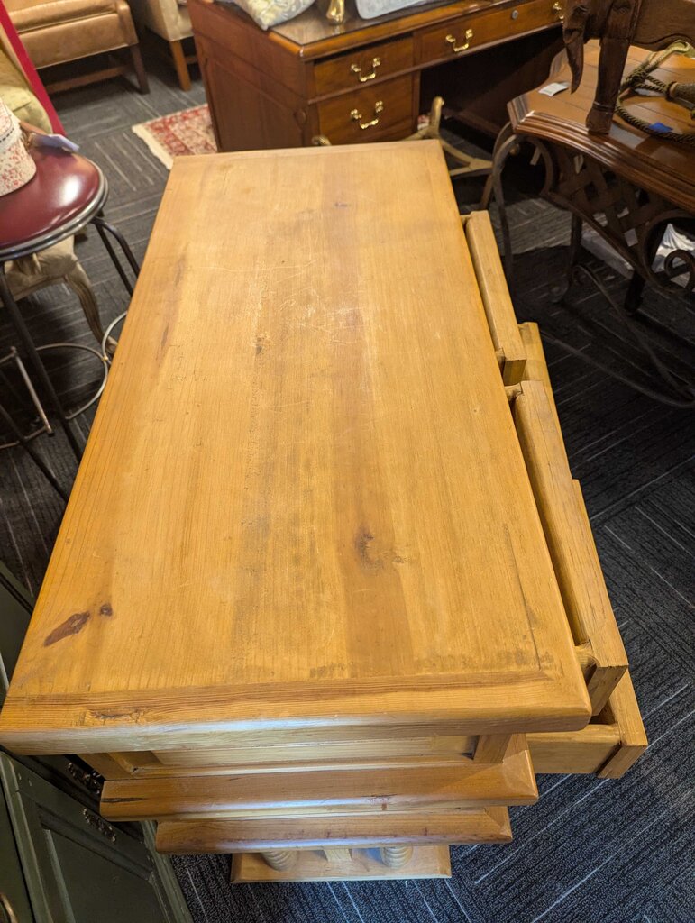 Vintage Pine Wooden Chest of Drawers