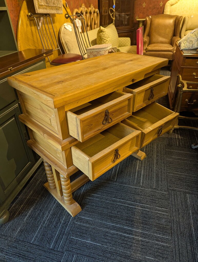 Vintage Pine Wooden Chest of Drawers