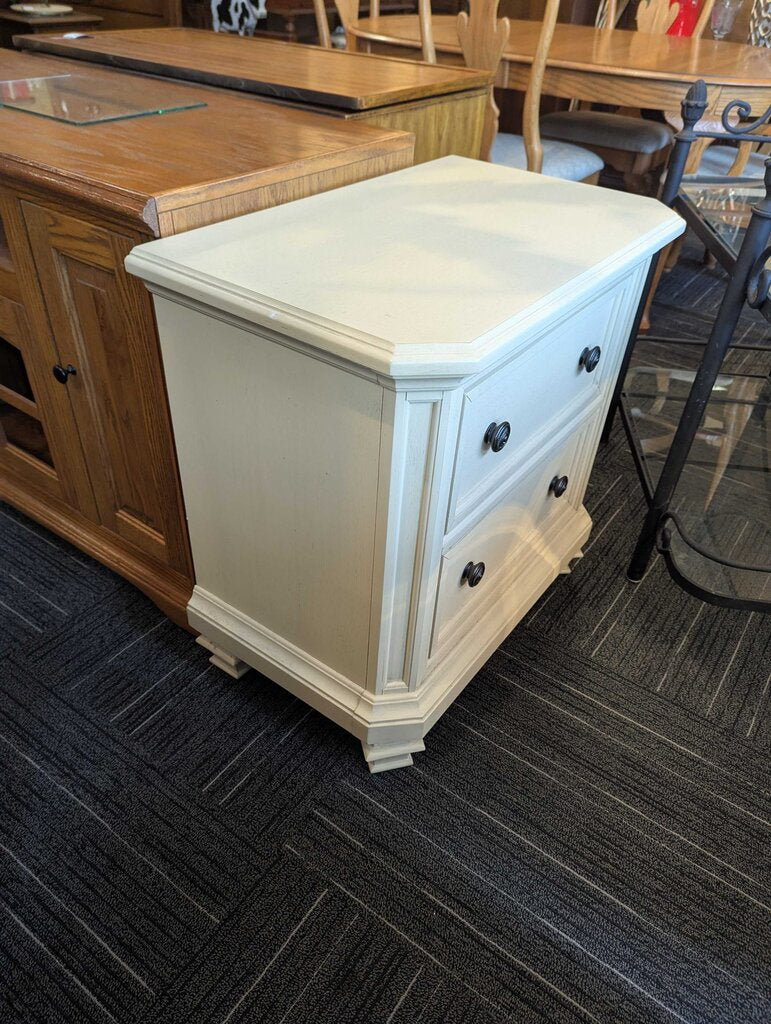 Modern Two Drawer Nightstand
