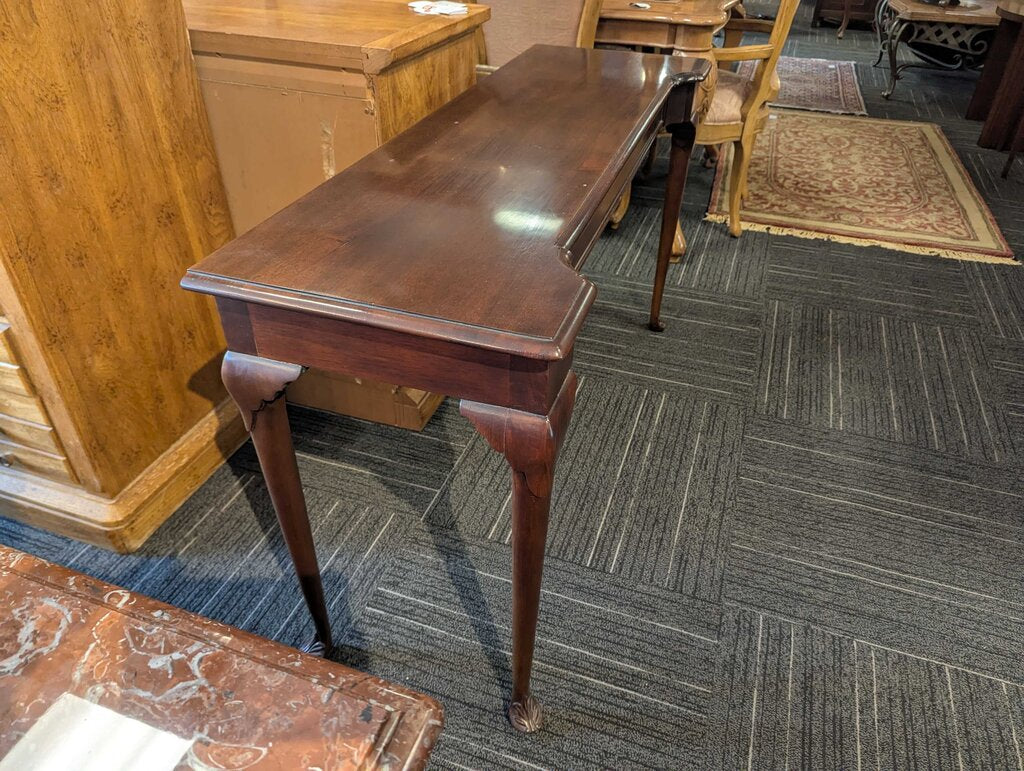 Solid Mahogany Sofa Table By Wellington Hall