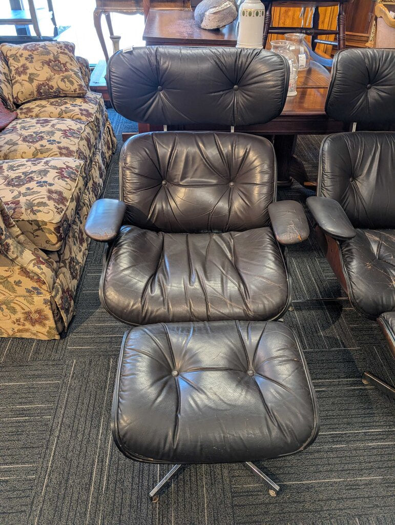 Vintage Miller Style Lounge Chair With Ottoman