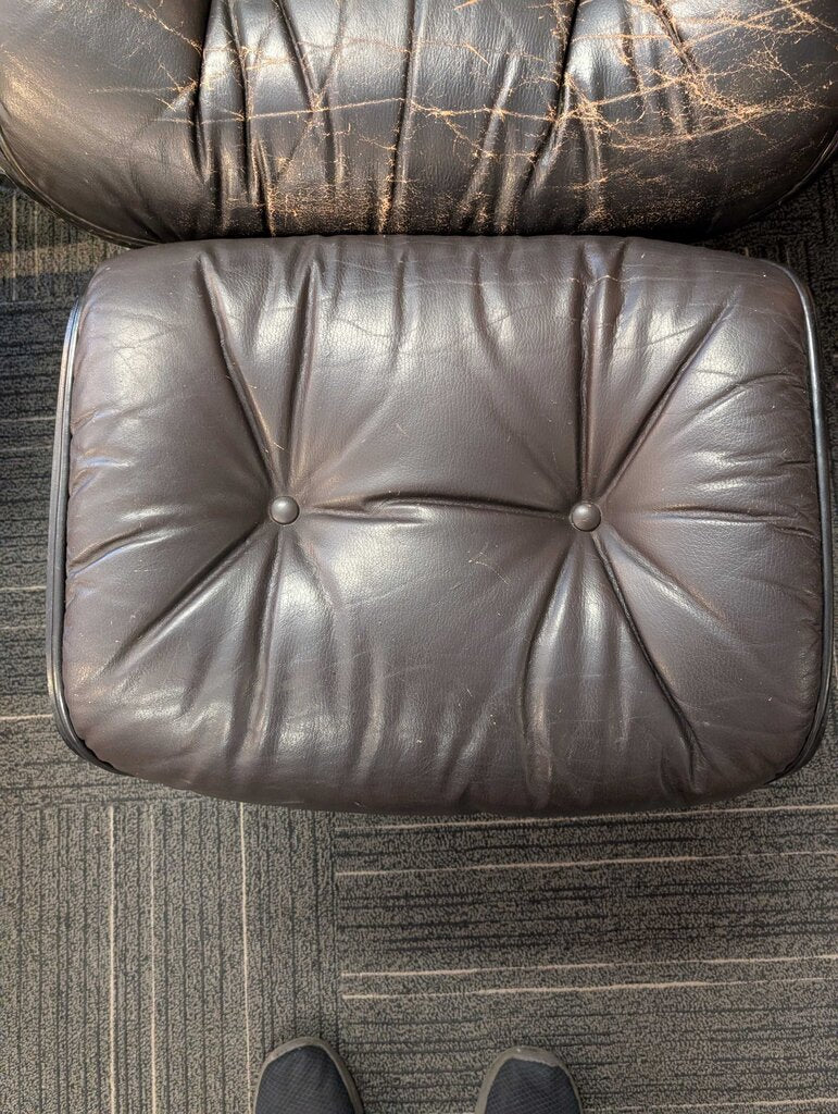 Vintage Miller Style Lounge Chair With Ottoman