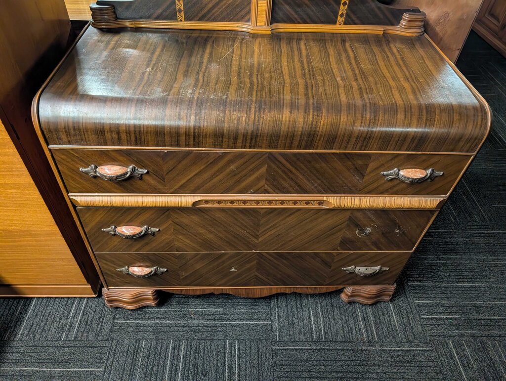 1930s Dresser With Mirror