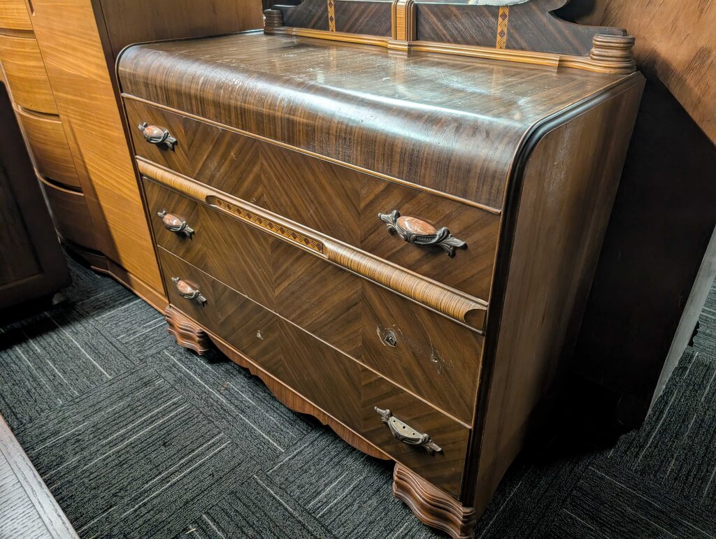 1930s Dresser With Mirror