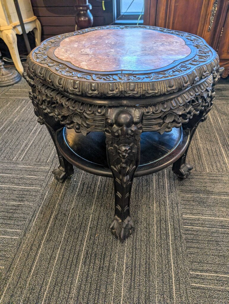Vintage Chinese Carved Plant Stand