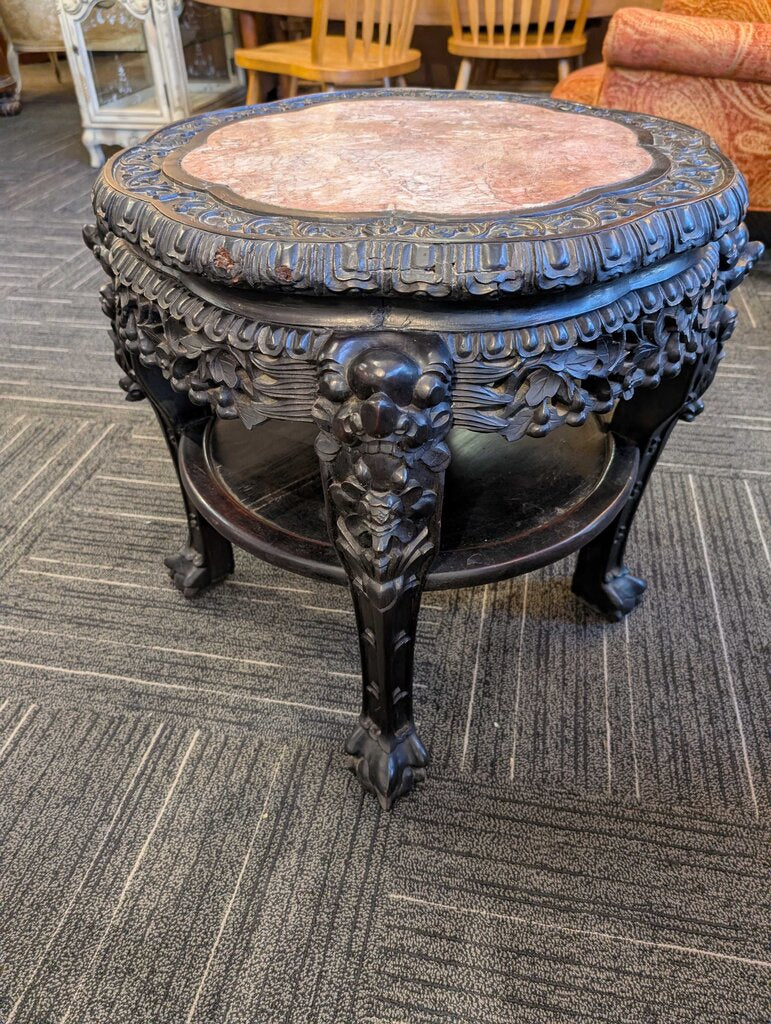 Vintage Chinese Carved Plant Stand